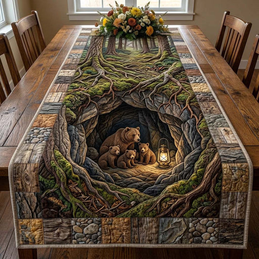 Cozy Bear Den Quilted Table Runner GFTOHD14517