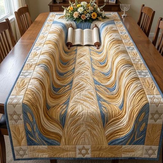 Scroll of Harvest Quilted Table Runner GFTOHD14617