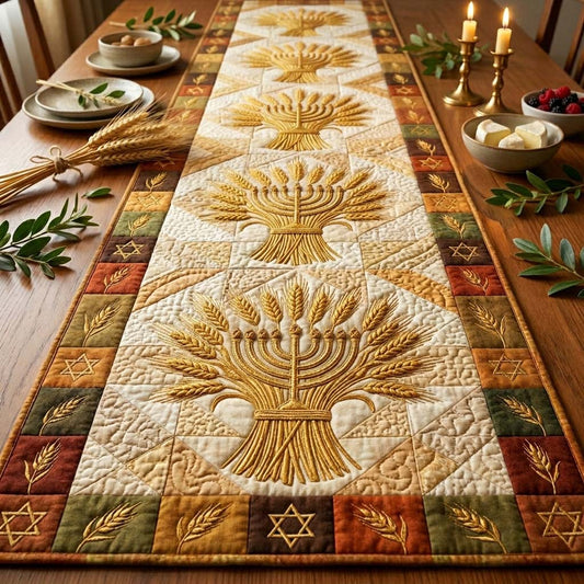 Seven Lights Harvest Quilted Table Runner GFTOHD14619
