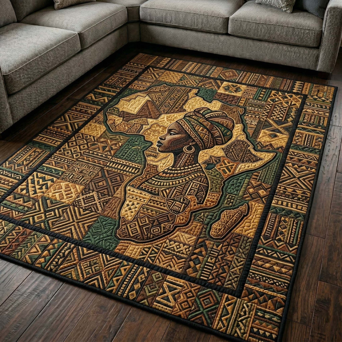 Africa Queen Spirit Area Rug GFTOHD14634