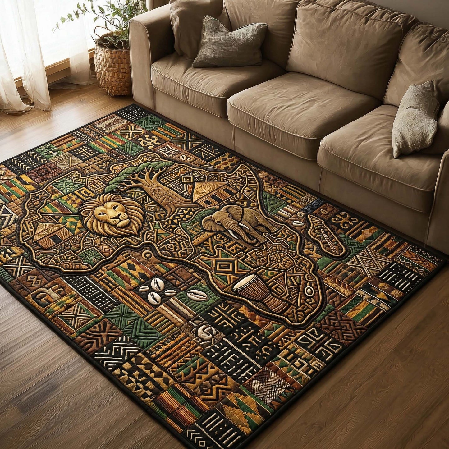 Savanna Heritage Map Area Rug GFTOHD14635