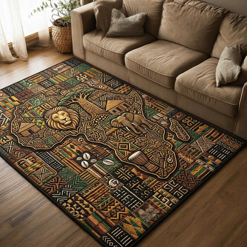 Savanna Heritage Map Area Rug GFTOHD14635