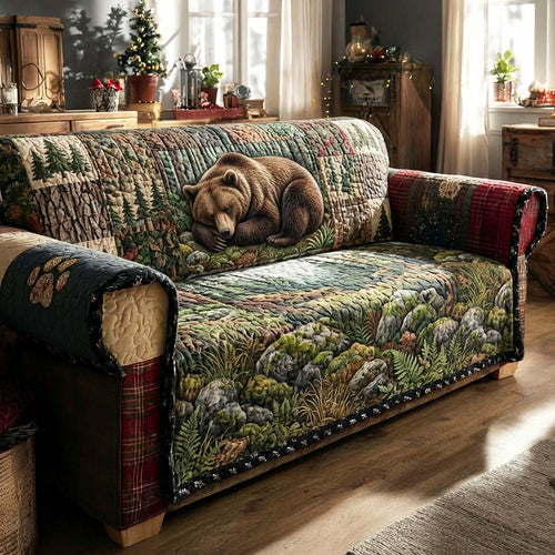 Forest Slumber Quilted Sofa Cover GFTOHD14731