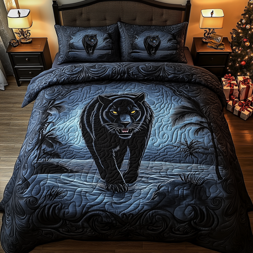 Phantom Panther 3-Piece Quilted Bedding Set GFTOHD1474