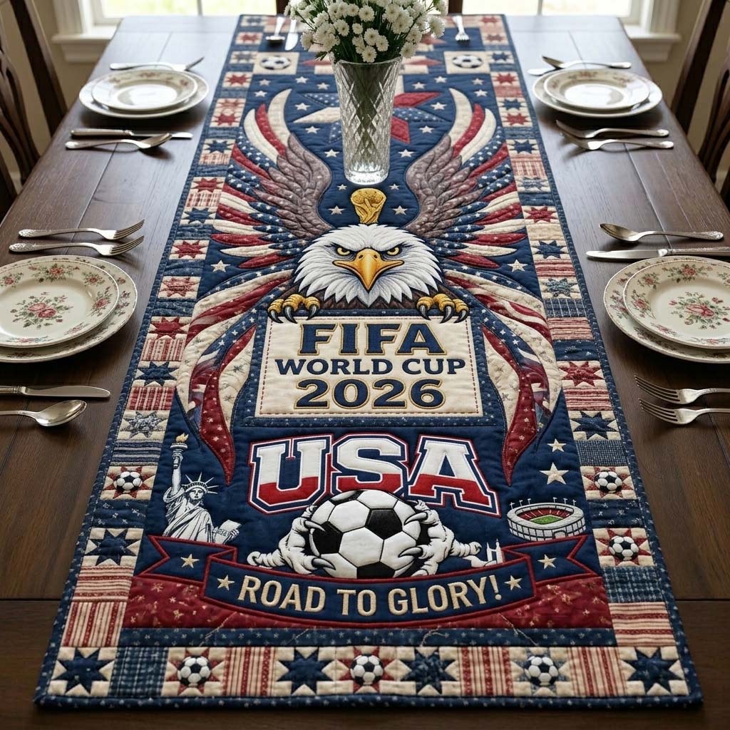 Eagle Victory Crest Quilted Table Runner GFTOHD14766