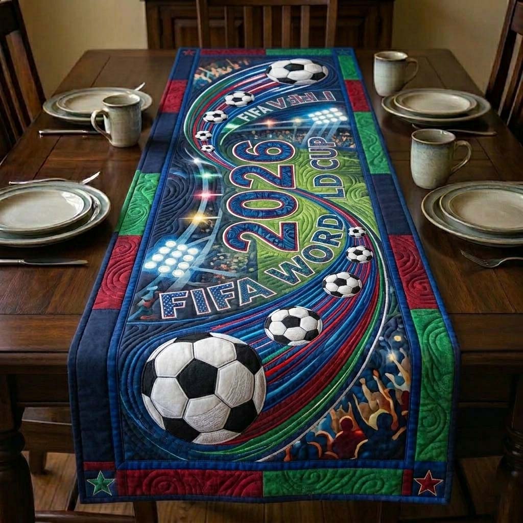 Dynamic Cup Flow Quilted Table Runner GFTOHD14772