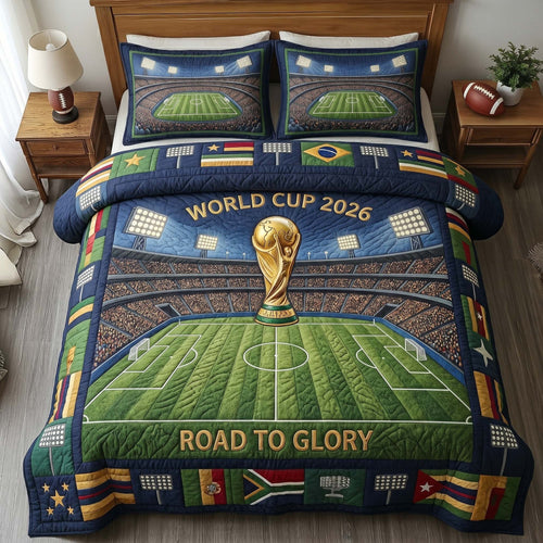 Stadium Glory Field 3-Piece Quilted Bedding Set GFTOHD14789