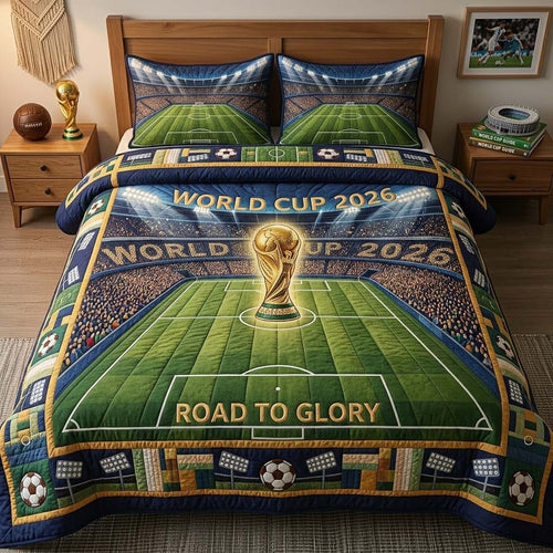 Final Match Glory 3-Piece Quilted Bedding Set GFTOHD14793