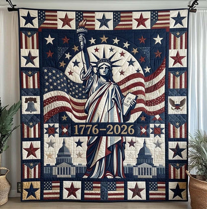 Freedom America Quilted Blanket GFTOHD14801