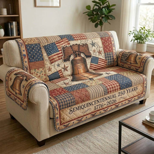Heritage Bell Quilted Sofa Cover GFTOHD14804