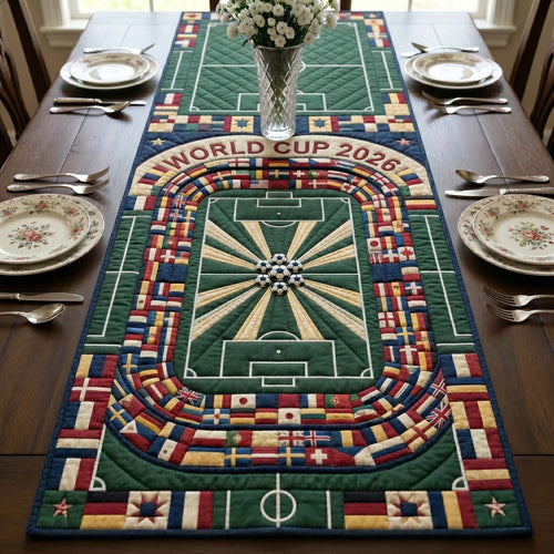 Stadium Glory Field Quilted Table Runner GFTOHD14809