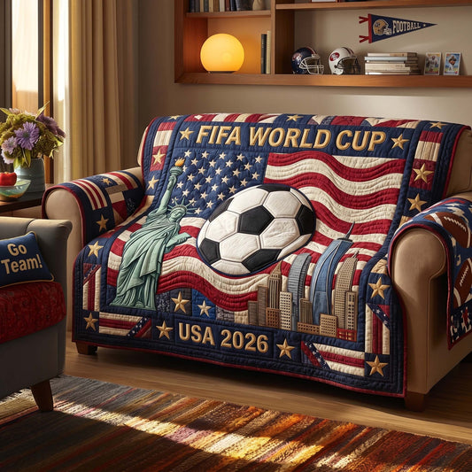 Patriot Cup Pride Quilted Sofa Cover GFTOHD14844