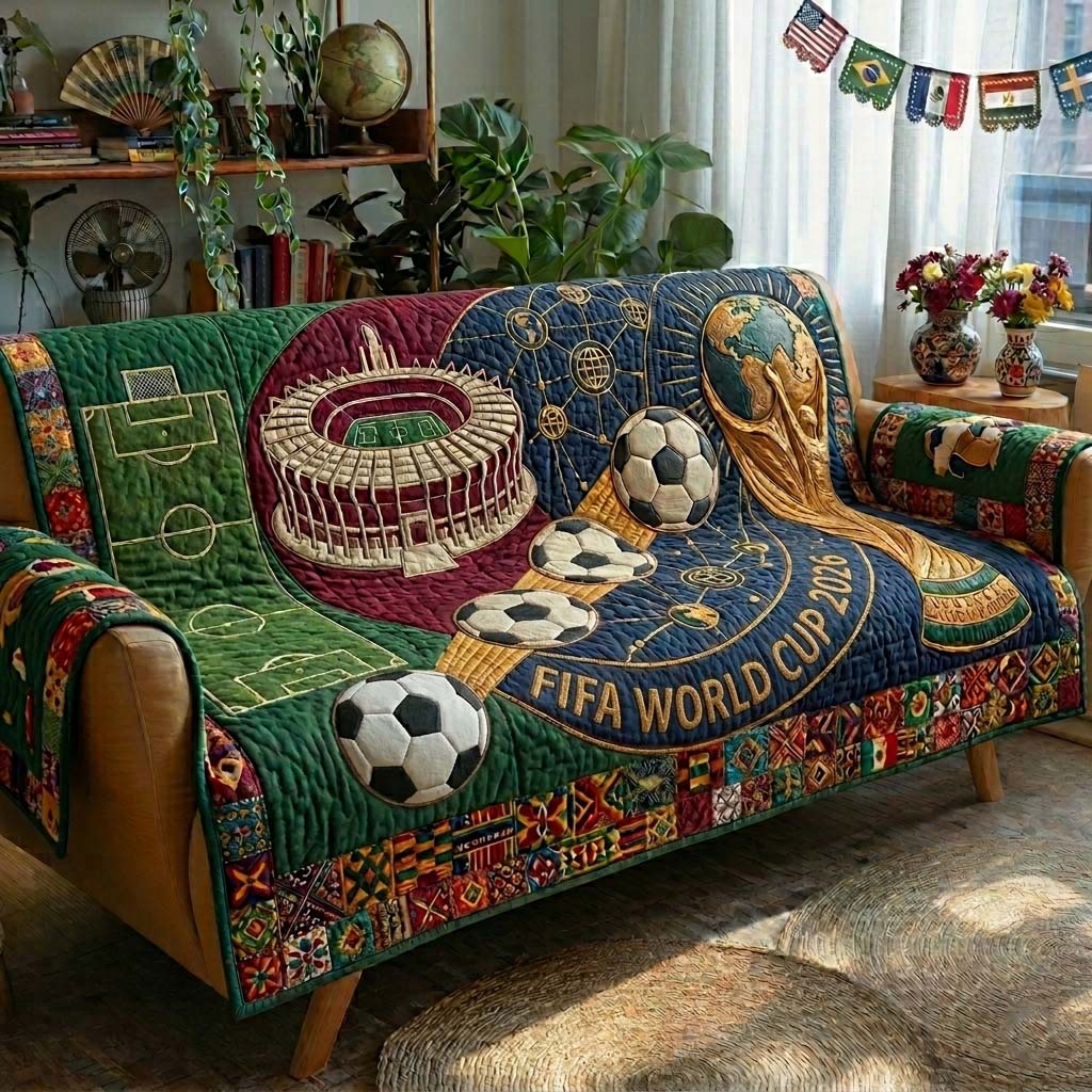 Final Arena Glory Quilted Sofa Cover GFTOHD14848
