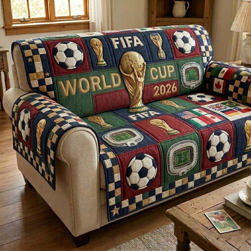Match Day Quilted Sofa Cover GFTOHD14849