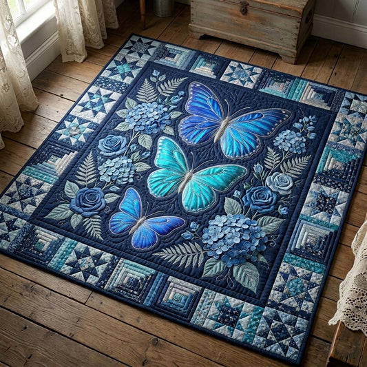 Midnight Blue Wings Area Rug GFTOHD14869