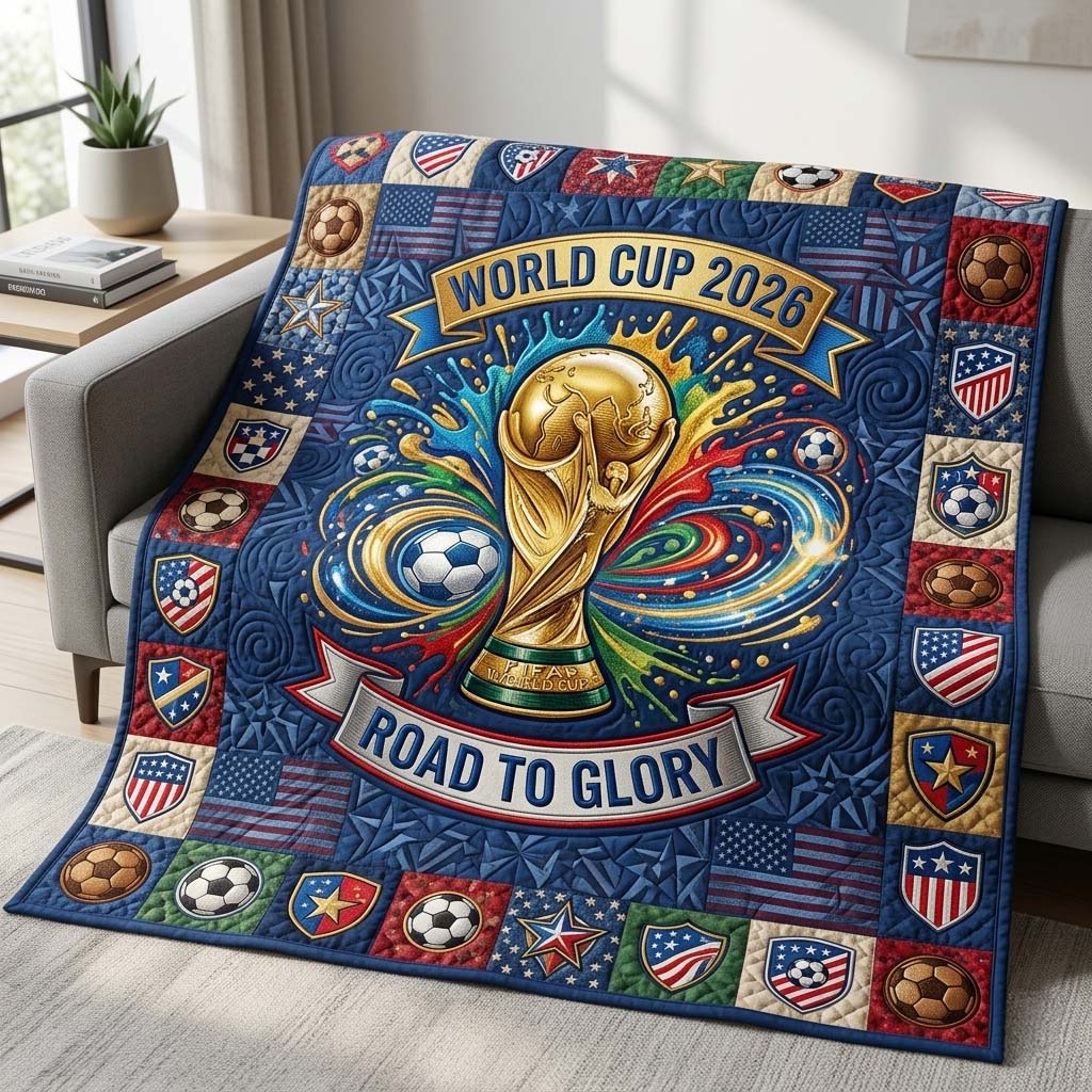 Victory Splash Cup Quilted Blanket GFTOHD14873