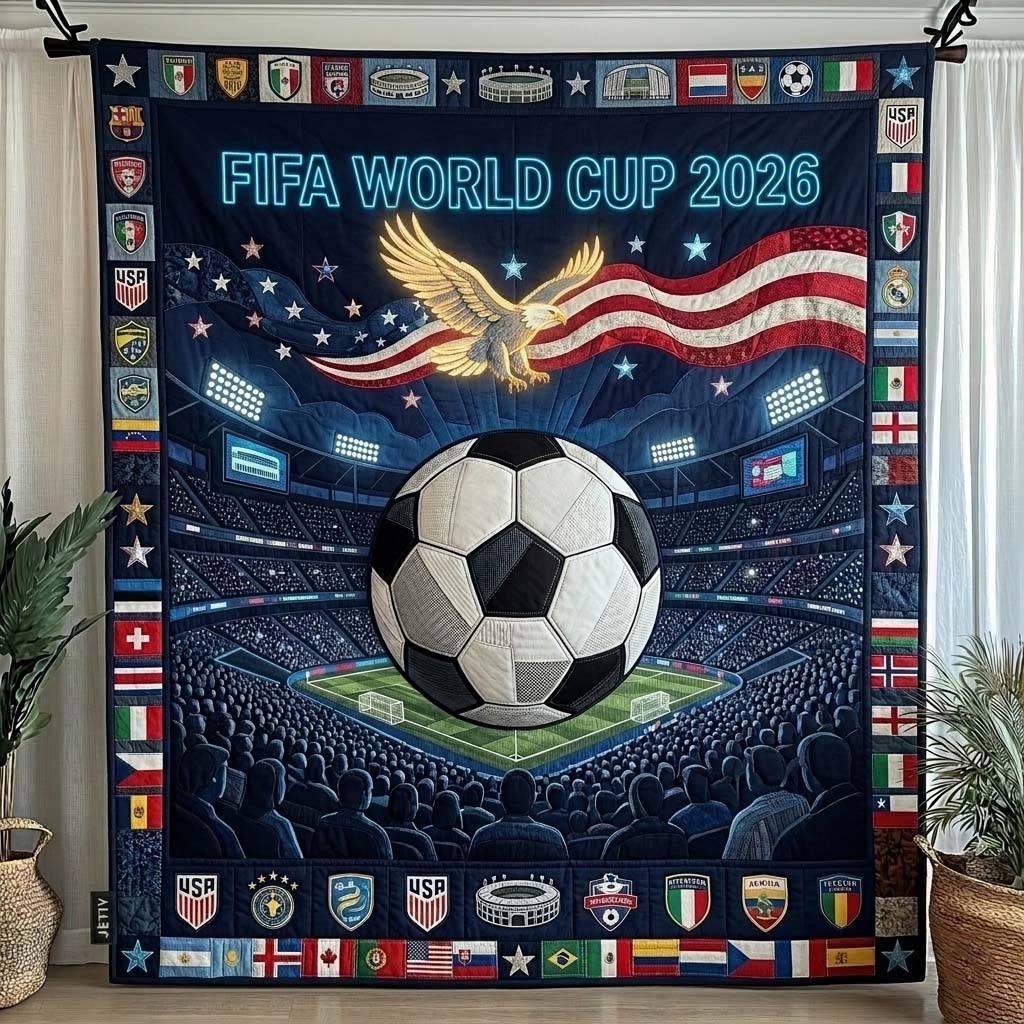 Global Spin Cup Quilted Blanket GFTOHD14876