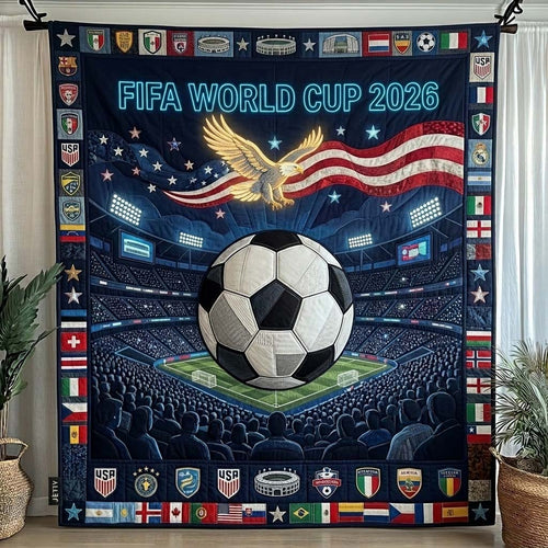 Global Spin Cup Quilted Blanket GFTOHD14876