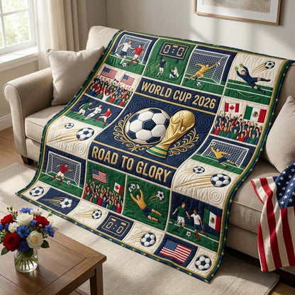 Glory Match Day Quilted Blanket GFTOHD14881