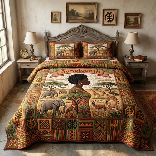 Savanna Legacy 3-Piece Quilted Bedding Set GFTOHD14895
