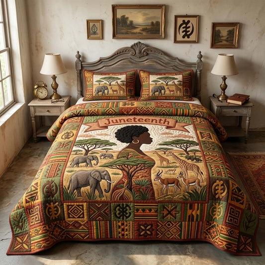 Savanna Legacy 3-Piece Quilted Bedding Set GFTOHD14895