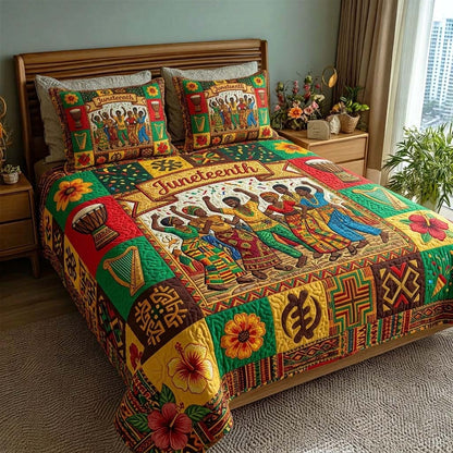 Freedom Rhythm 3-Piece Quilted Bedding Set GFTOHD14896