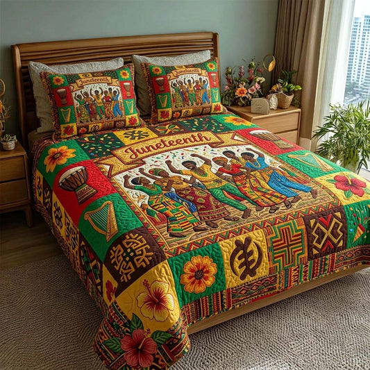 Freedom Rhythm 3-Piece Quilted Bedding Set GFTOHD14896