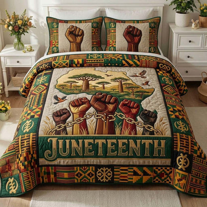 Unity Rising 3-Piece Quilted Bedding Set GFTOHD14897