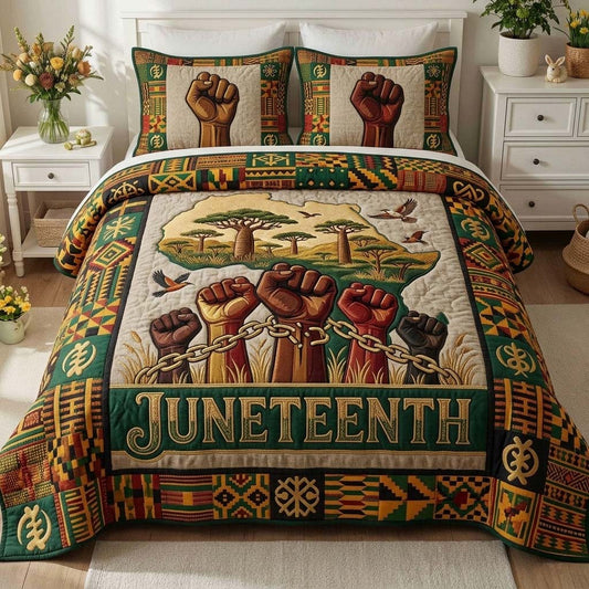 Unity Rising 3-Piece Quilted Bedding Set GFTOHD14897
