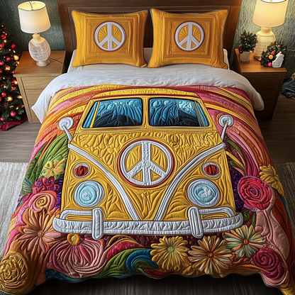 Hippie Caravan 3-Piece Quilted Bedding Set GFTOHD1491