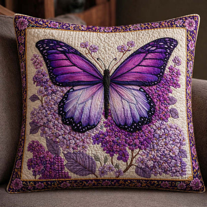 Lavender Butterfly Dream Quilted Pillow Case GFTOHD14928