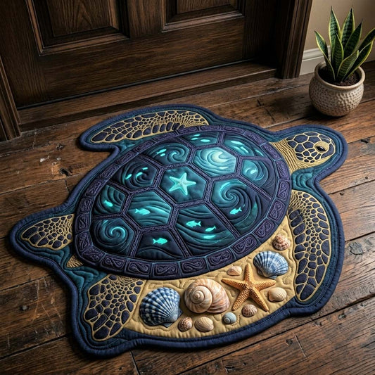 Sunset Turtle Custom Shape Doormat GFTOHD14963
