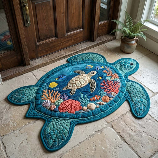 Island Wave Turtle Custom Shape Doormat GFTOHD14966