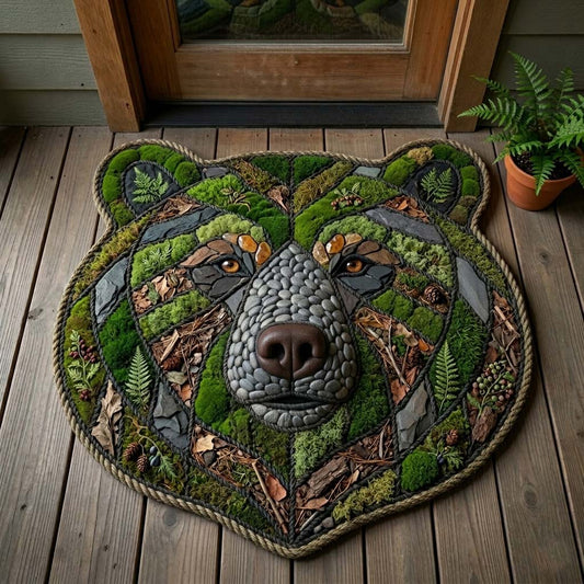 Forest Spirit Bear Custom Shape Doormat GFTOHD15000