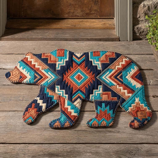 Tribal Wild Bear Custom Shape Doormat GFTOHD15006