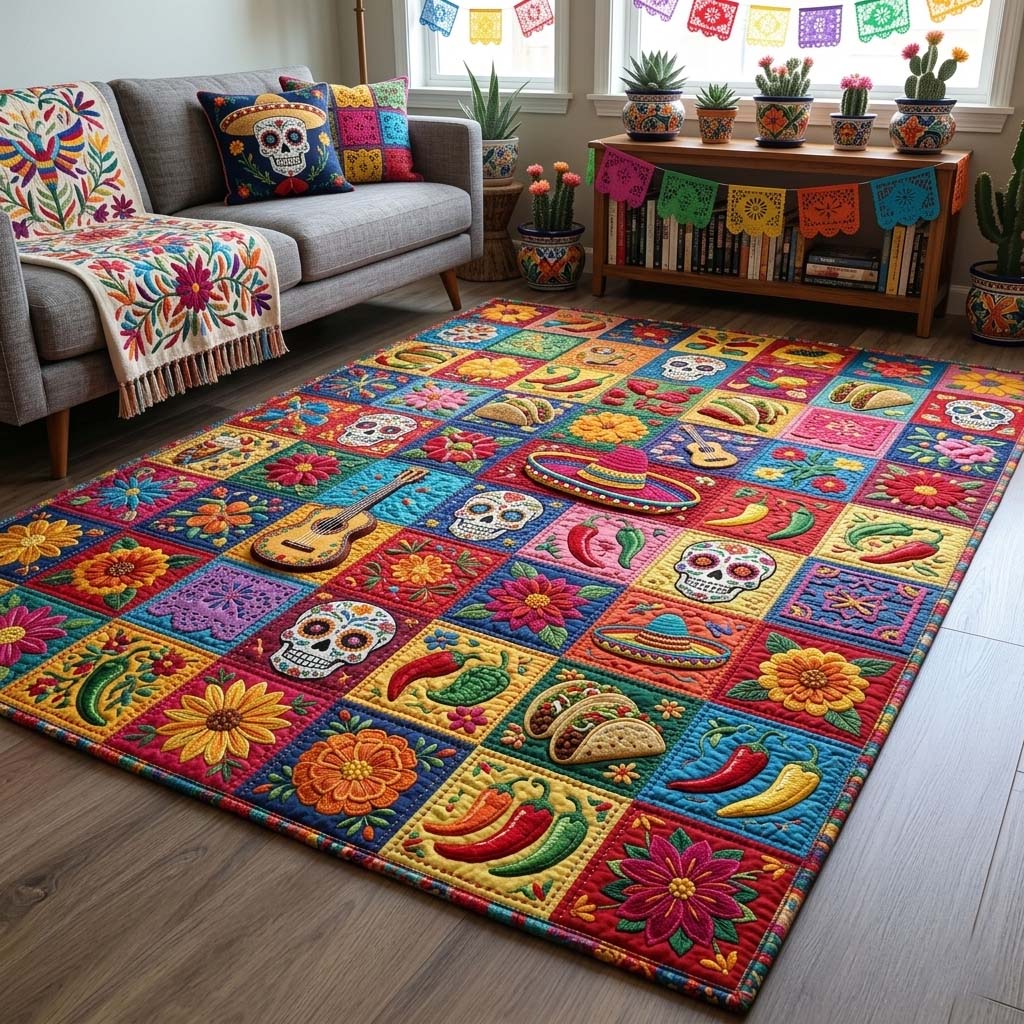 Fiesta Patchwork Area Rug GFTOHD15022