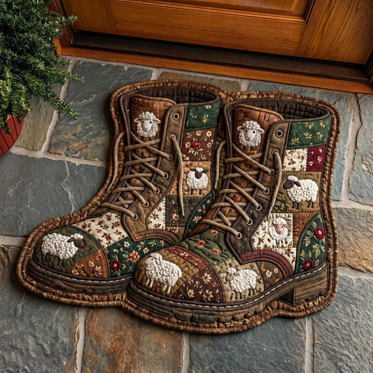 Sheep Boot Patch Custom Shape Doormat GFTOHD15043