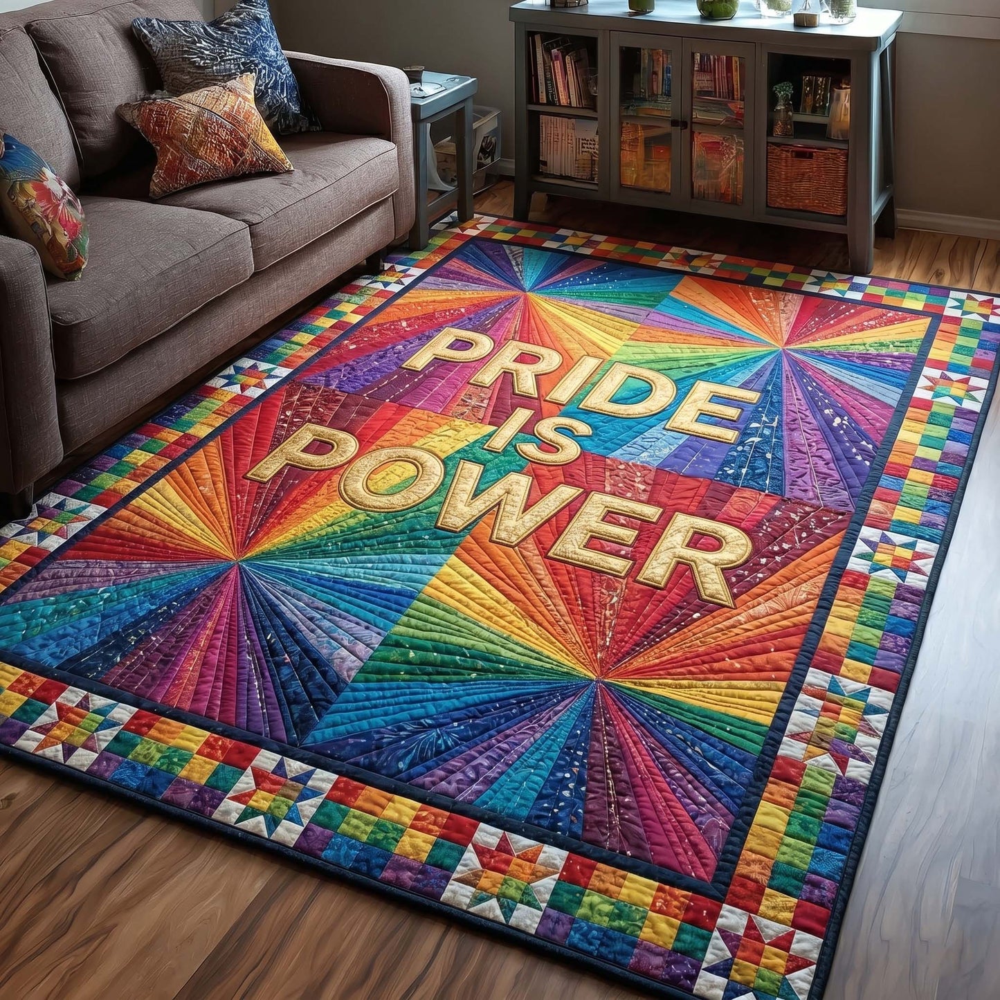 Pride Power Burst Area Rug GFTOHD15062