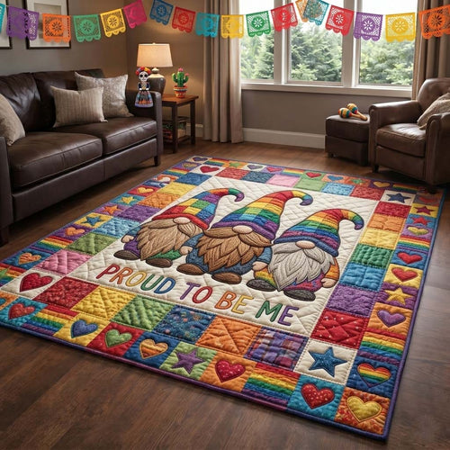 Proud Rainbow Gnomes Area Rug GFTOHD15063