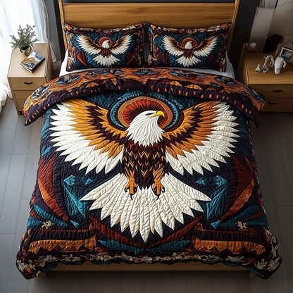 Mystic Wings of Valor 3-Piece Quilted Bedding Set GFTOHD1774