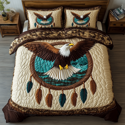 Wings of Native Spirit 3-Piece Quilted Bedding Set GFTOHD2069