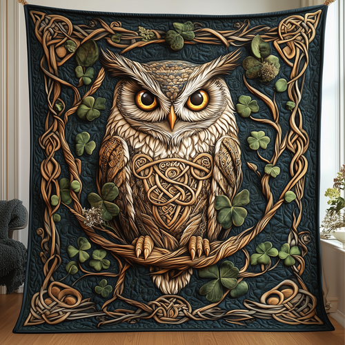 Celtic Forest Watcher Quilted Blanket GFTOHD2312