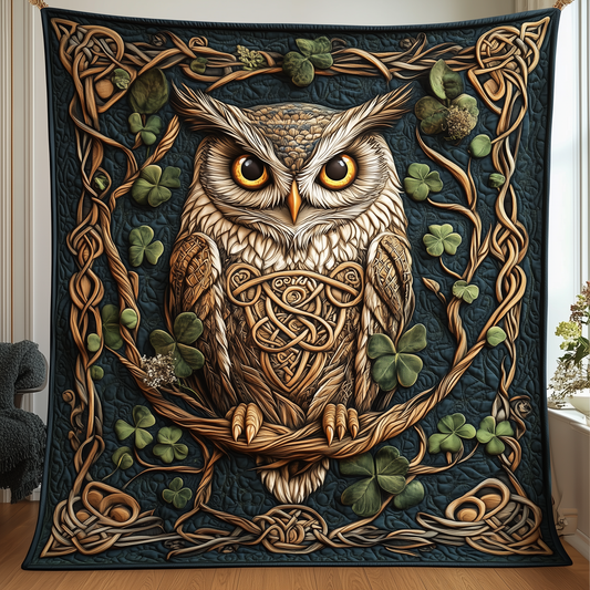 Celtic Forest Watcher Quilted Blanket GFTOHD2312