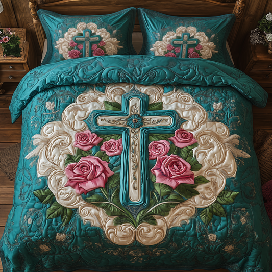 Wings of Serenity 3-Piece Quilted Bedding Set GFTOHD2329