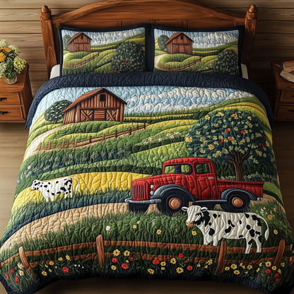 The Cozy Countryside 3-Piece Quilted Bedding Set GFTOHD2825