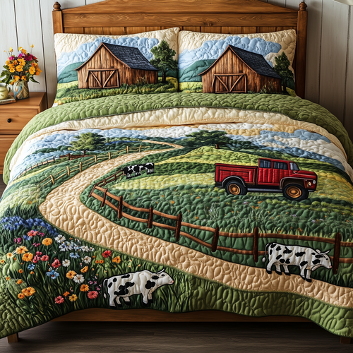 The Heart of the Farm 3-Piece Quilted Bedding Set GFTOHD2827