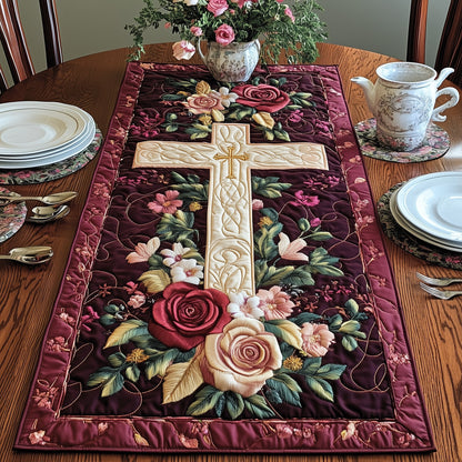 Cross of Serenity Quilted Table Runner GFTOHD3131