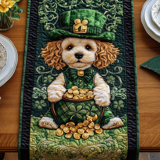 Celtic Lucky Puppy Quilted Table Runner GFTOHD3446