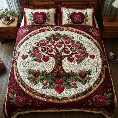 Romance Tree Of Life 3-Piece Quilted Bedding Set GFTOHD3499