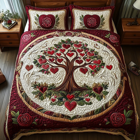 Romance Tree Of Life 3-Piece Quilted Bedding Set GFTOHD3499